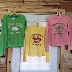 Aeropostale womans hoodies size junior m total 3